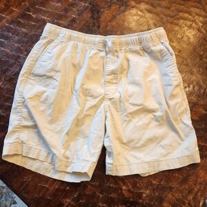 Old Navy Men's Size Medium Beige Pull on Drawstring Elastic Waist Jogger Shorts